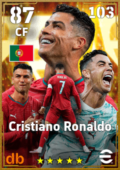 Cristiano Ronaldo — CF, OVR 87, MAX 103