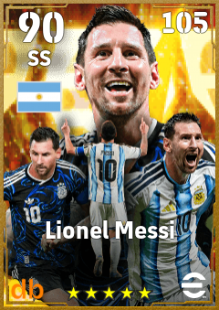 Lionel Messi — SS, OVR 90, MAX 105