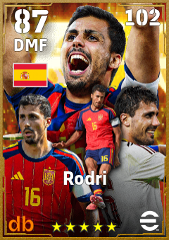 Rodri eFootball player card
