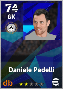 Daniele Padelli — GK, OVR 74, MAX 74