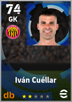 Iván Cuéllar — GK, OVR 74, MAX 74